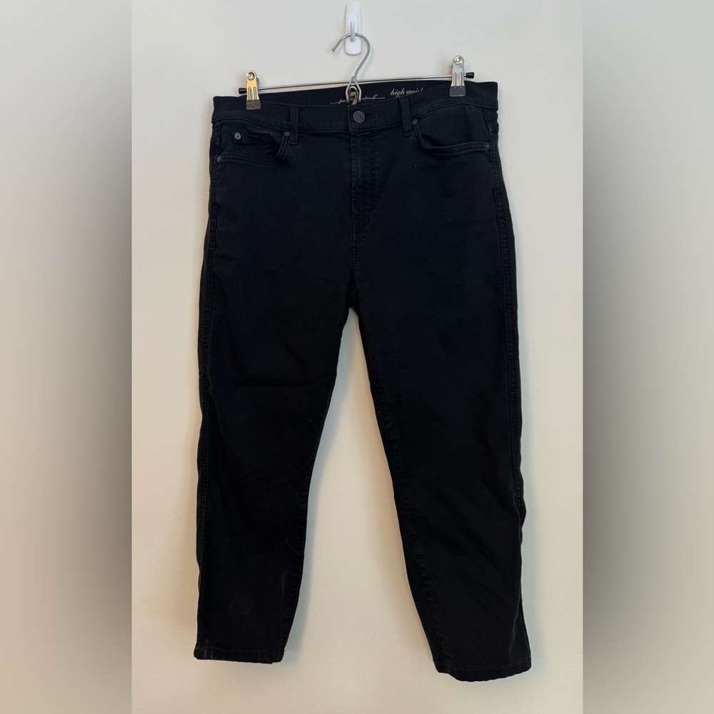 7 For All Mankind Women's 32 Waist Black Jeans